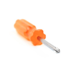 Tiny crosshead screwdriver isolated