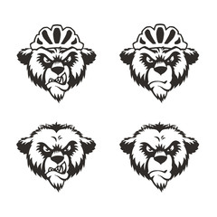 Bear Head Logo Mascot Emblem