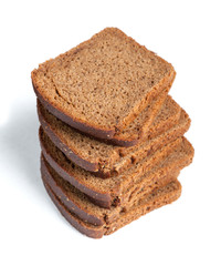 Sliced bread isolated