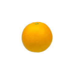navel oranges on white background