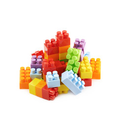 Pile of multiple toy bricks