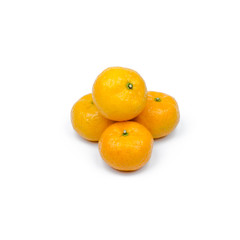 mandarin citrus isolated tangerine mandarine orange on white bac