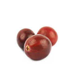 Obraz premium Pile of red cranberries isolated