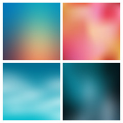 Obraz premium Blurred Background set