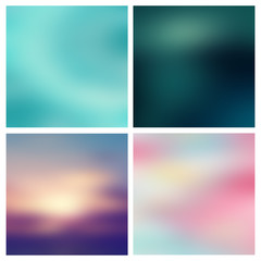Obraz premium Blurred Background set
