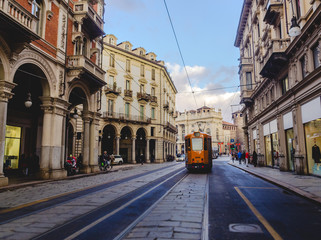 Tram a Torino - obrazy, fototapety, plakaty
