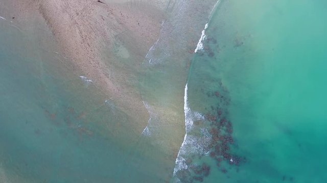 Top view aerial video of beauty nature landscape with cape and sea in Khao Lak, Thailand, 4k
