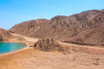 Sea & mountain View of the Fjord Bay in Taba, Egypt / The amazing view of the Sea & mountain of the Fjord Bay in Taba, Egypt