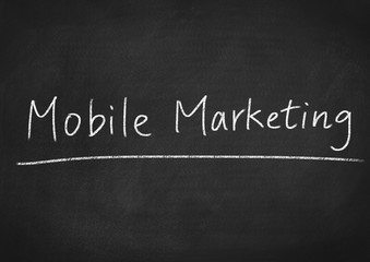 Fototapeta na wymiar mobile marketing