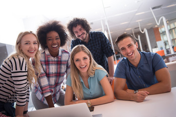 Multiethnic startup business team on meeting