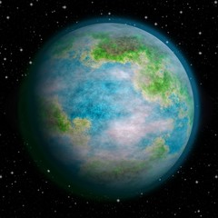 Realistic earth like planet texture