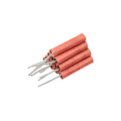 Red Firecrackers isolated on white background