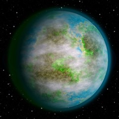 Realistic earth like planet texture