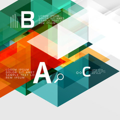 Transparent overlapping triangles