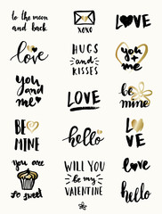 Valentine's Day Typographic Designs