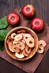 Apples chips, healthy snack
