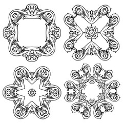 Calligraphic decorative elements