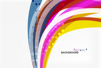 Fototapeta premium Colorful wave stripes and lines