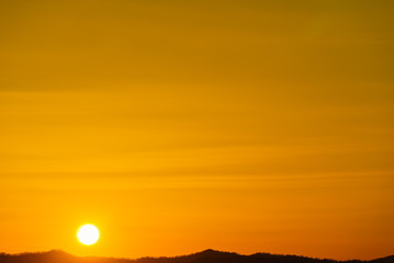 北海道の夕日