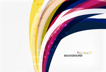 Fototapeta premium Colorful wave stripes and lines