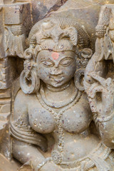 Carving of an Apsara at Abhaneri