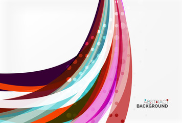 Fototapeta premium Colorful stripes on light background