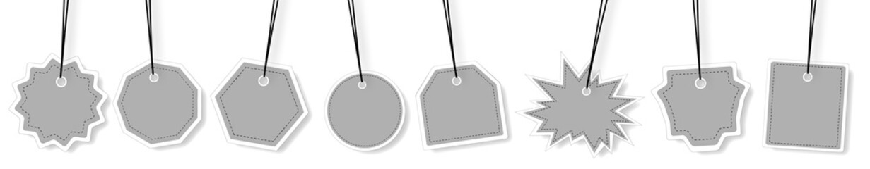 Concept of empty banner for sales promotion