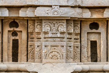 Carvings at the Harshat Mata Temple