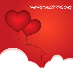 Happy valentine day. Vector illustration of valentine day