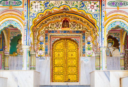 Gold doors of an Indian temple