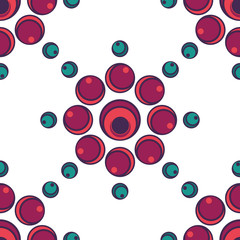 EPS10 file. Seamless floral geometric pattern. Vintage backgroun