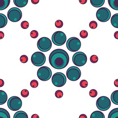 EPS10 file. Seamless floral geometric pattern. Vintage backgroun