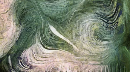Fotobehang Abstract Shades of green  © rolffimages