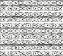 Seamless tribal pattern with grunge effect. Hand drawn abstract background. EPS10 vector illustration.