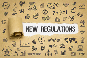 New Regulations / Papier mit Symbole