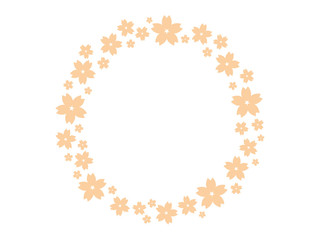 桜柄フレーム（オレンジ）