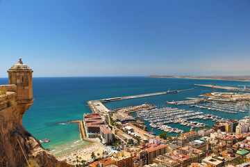 Fototapeta na wymiar Vista aérea de Alicante