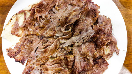 Turkish Food Doner Kebab with lavash