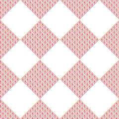 Geometric pattern with dotted watercolor squares.