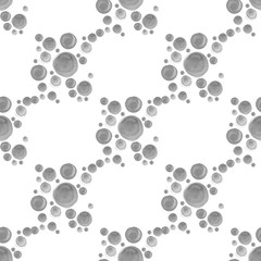 Geometric pattern with dotted watercolor squares.