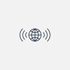 Wireless icon simple illustration