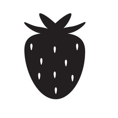 strawberry icon on white background. strawberry icon sign.