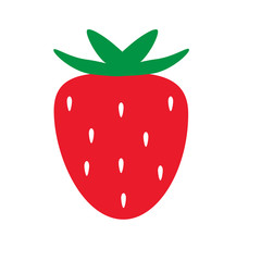 strawberry icon on white background. strawberry icon sign.