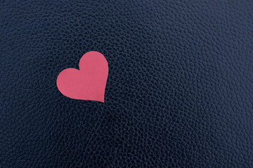 Fototapeta premium paper red hearts isolated on black background. You can use for g