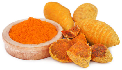Whole and ground turmeric