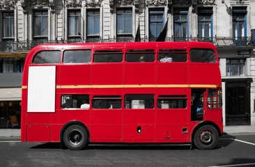 Foto op Canvas Dubbeldekkerbus in de stad Londen © rgvc