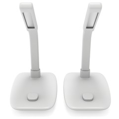 Led Sensor Desk Lamps. 3D render isolated on white background. Template for Object Presentation.