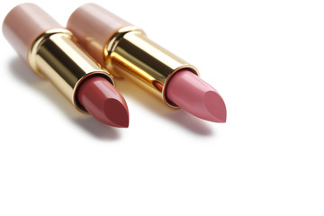 Obraz premium Colorful lipsticks isolated on a white