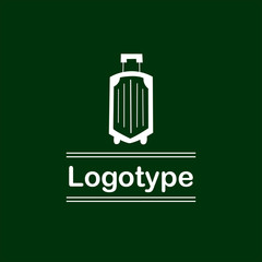 Logo suitcase for travel companies
