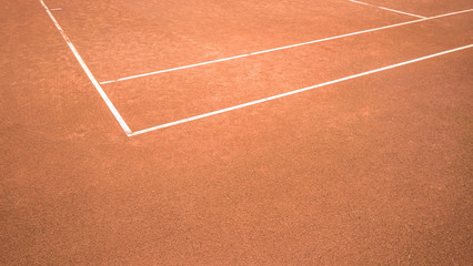 Close-Up Of Empty Tennis Court